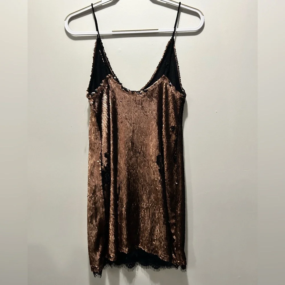 NWOT Free People Seeing Double Sequin Slip Dress - medium - Picture 8 of 14